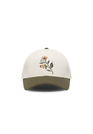 UNISEX - Cap - ivory/olive night