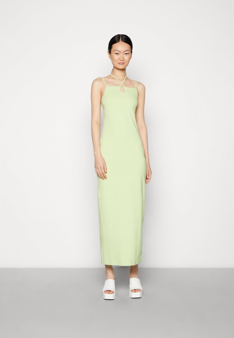 Damen Freizeitkleider | Weekday NINA HALTER DRESS Maxikleid lime green/grün - AJ42766 Damen Freizeitkleider | Weekday NINA HALTER DRESS Maxikleid lime green/grün - AJ42766