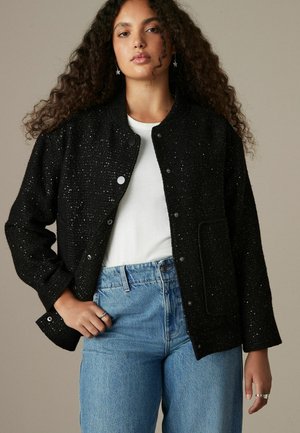 SEQUIN - Bomber Jacket - black