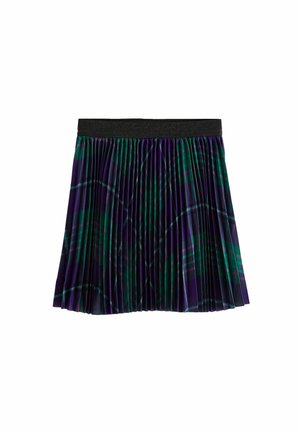 CHECK - REGULAR FIT - A-linjekjol - purple