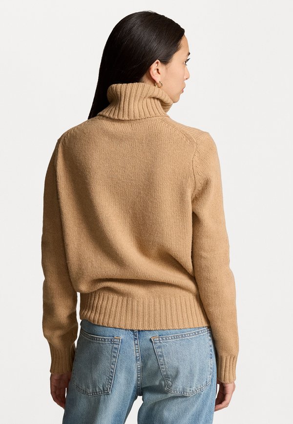WOOL ROLLNECK JUMPER - Jumper - collection camel melange2
