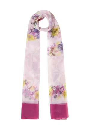FLORAL SHAWL  WITH LOGO - Schal - pink