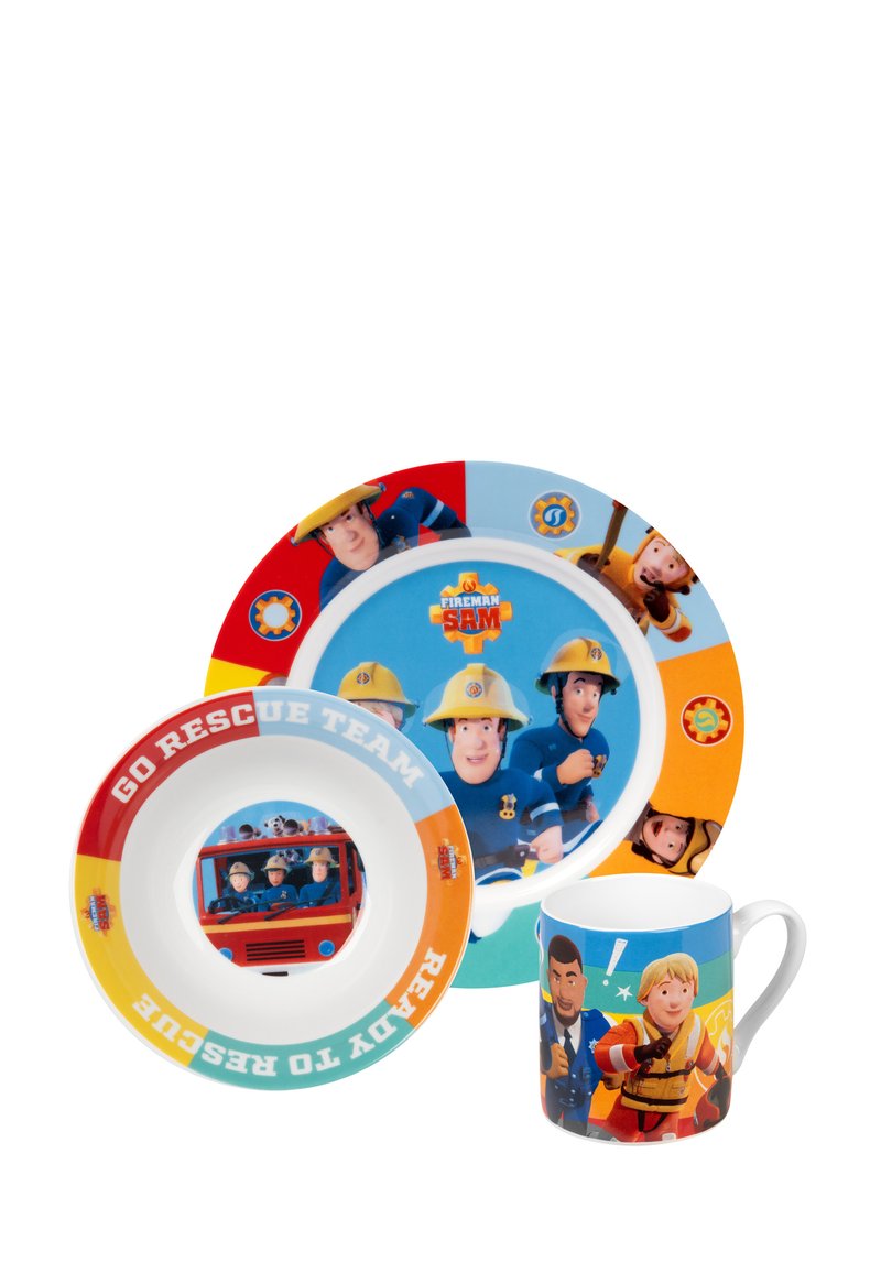 Fireman Sam FEUERWEHRMANN FRÜHSTÜCKSSET - Servizio da tavola per bambini - mehrfarbig