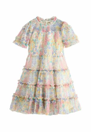 REGULAR FIT - SMOCKED FRILL TIERED. - Jurk - multi everington meadow