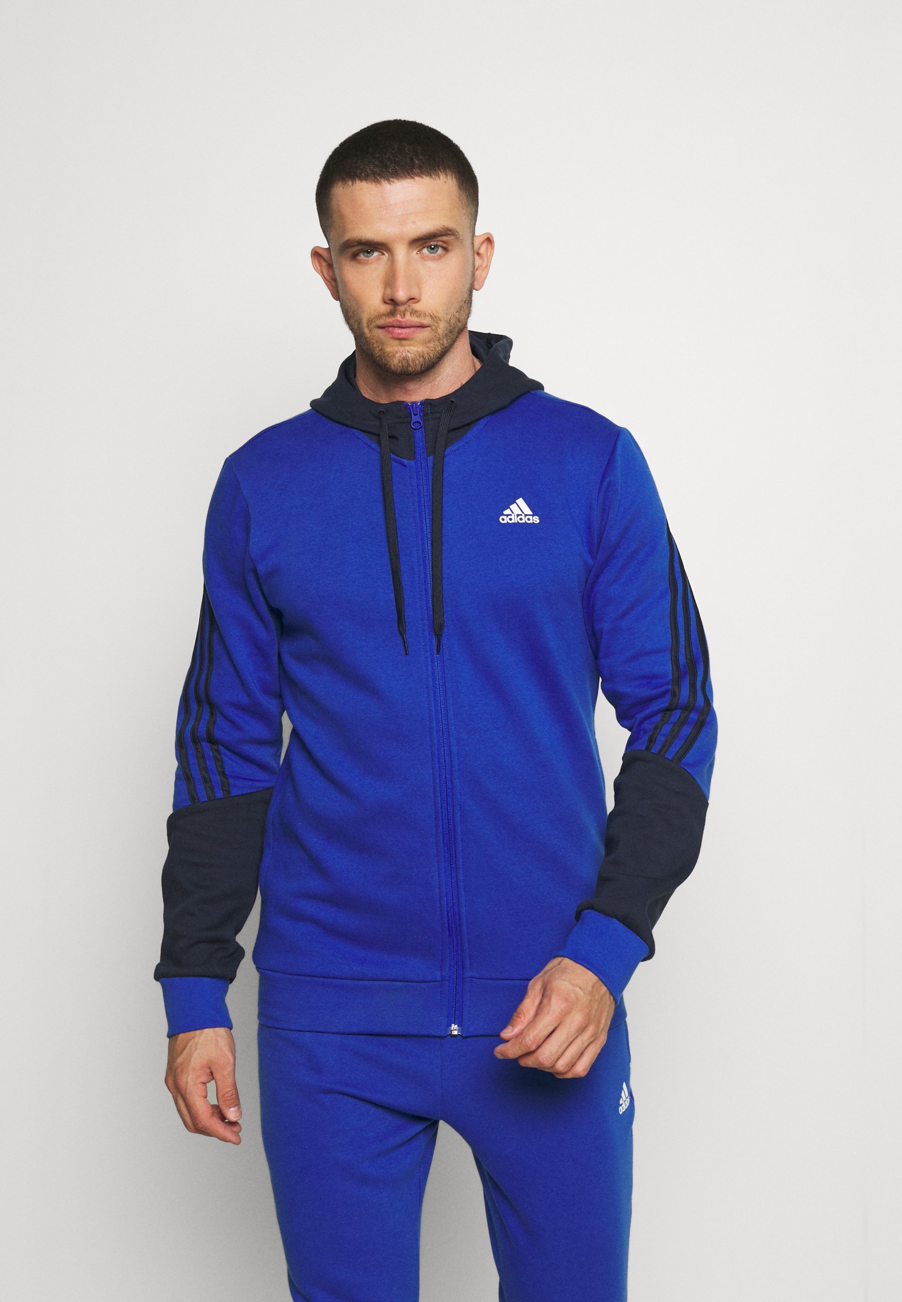 adidas trainingsanzug blau schwarz