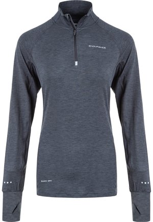 Endurance FUNKTIONS CANNA V2 PERFORMANCE - Longsleeve - 1111 black melange