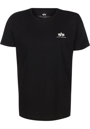 T-shirt med print - black