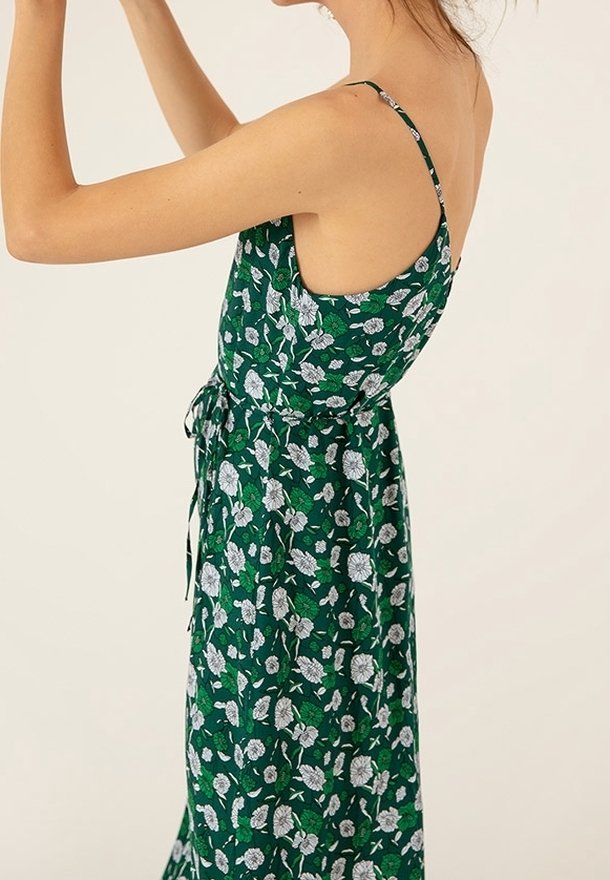ivy and oak green dress Ivy Oak V-Neck Wrap Dress - Green