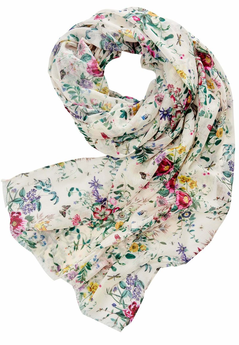FABLE ENGLAND BLOOMING LIGHT WEIGHT Scarf multi color/multi