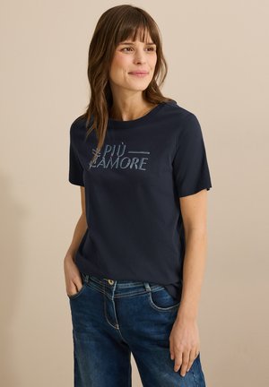 Cecil Print T-shirt - blau