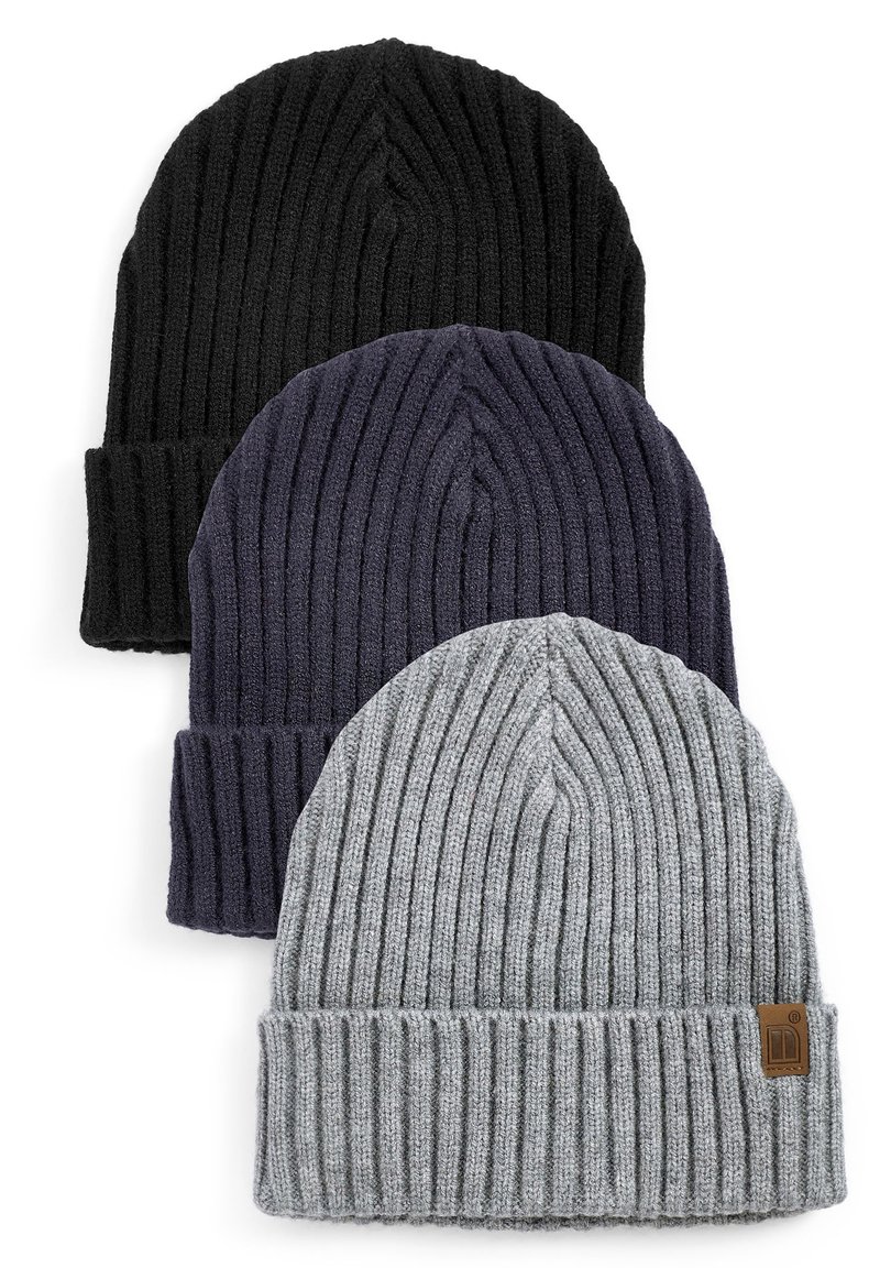 Next - 3 PACK - Huer - navy blue grey, Forstør