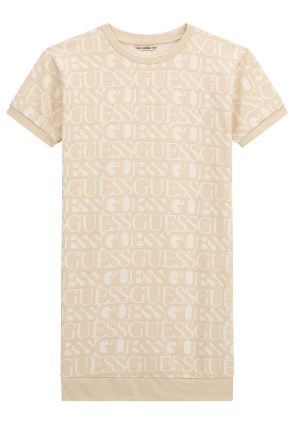 ALLOVER-LOGO - Strickkleid - mehrfarbig beige