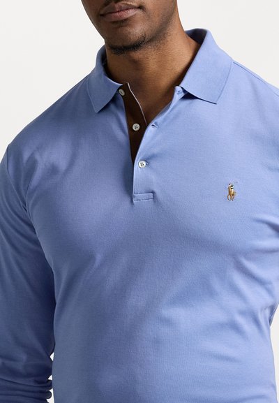 Polo Ralph Lauren Big & Tall SOFT COTTON LONG-SLEEVE POLO SHIRT - Polo krekls - campus blue