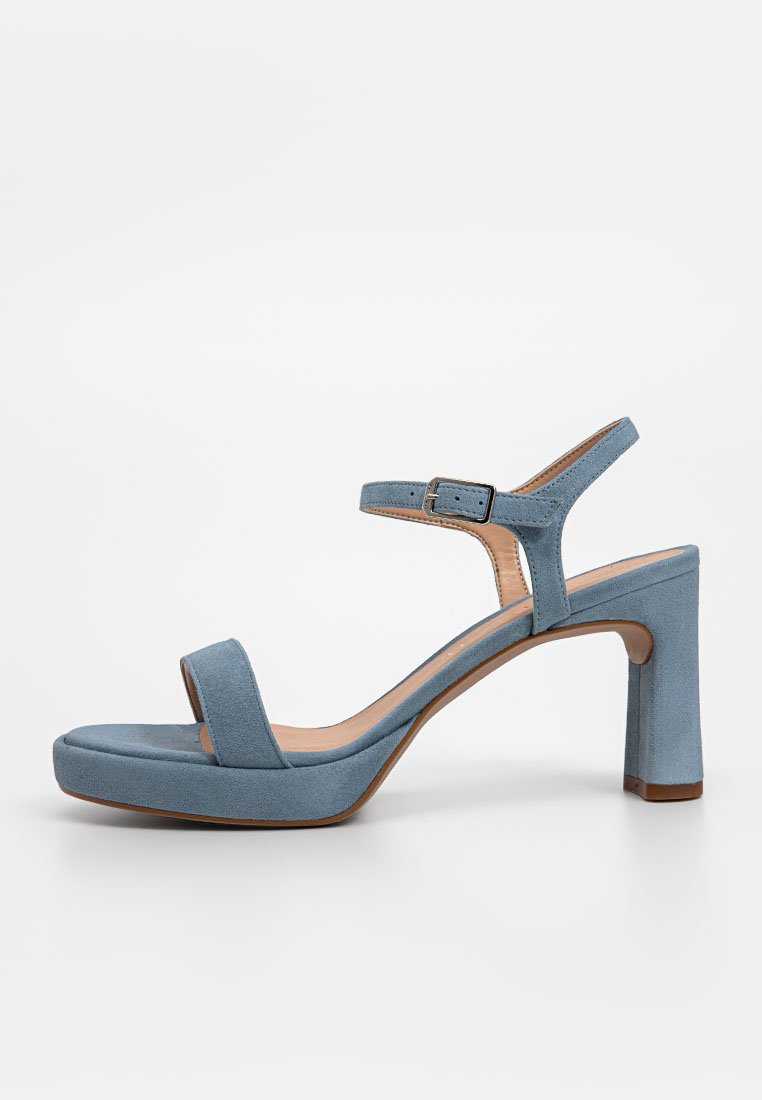 Unisa Sandalen met plateauzool blauw denim/bluedenim