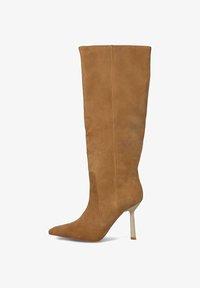 Alma en Pena. Stivali con tacco Blocco in pelle da donna Alma en Pena. Stivali con tacco Blocco in pelle da donna