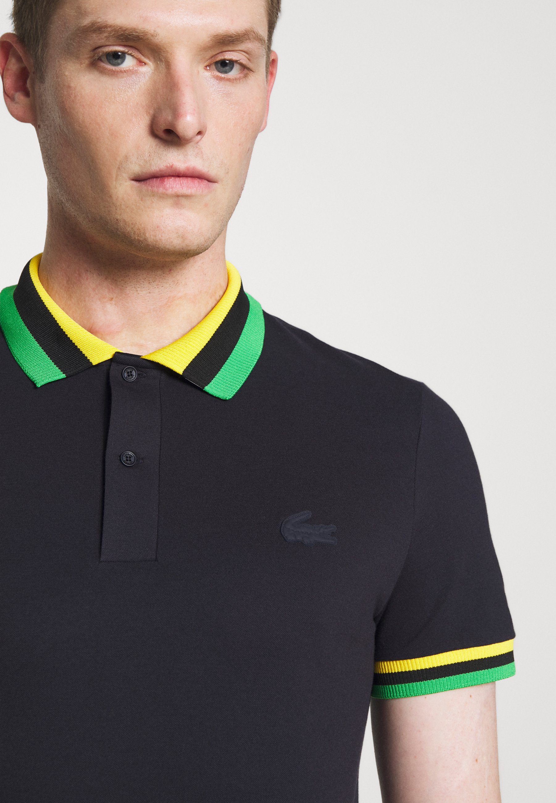 lacoste polo zip