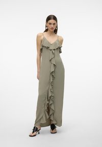 Vero Moda - VMALVA SINGLET FRILL - Maxi dress - vetiver Thumbnail Image 1
