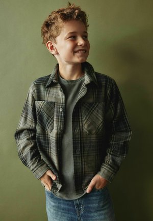 Name it, SHIRT REGULAR FIT - Camisa - olive night