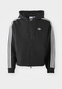 SPACER HOODIE - Sweat zippé - black