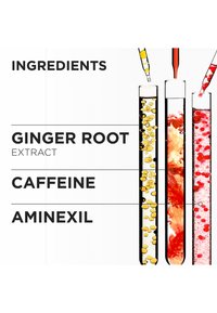 Tre prøveglass inneholder væske: det første viser en gul-oransje væske med bobler, det andre en klar væske, og det tredje en rød væske med bobler.