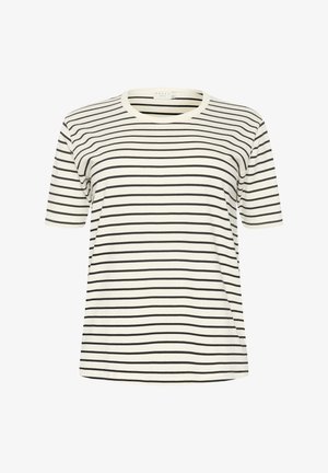 Kaffe Curve KCWINNI - Print T-shirt - antique white black stripe