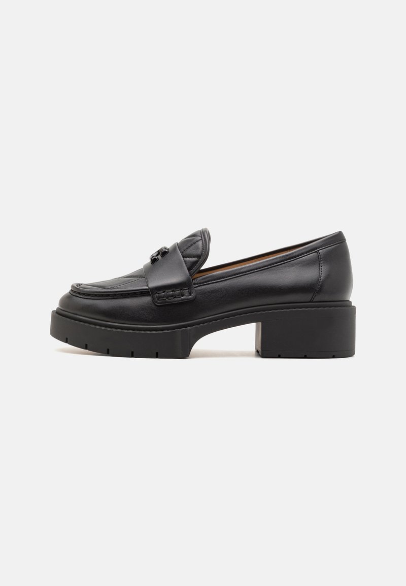 COACH LEAH QUILTED LOAFER - Mokasīni - black
