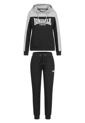 LURGAN - Pantaloni sportivi - black/grey