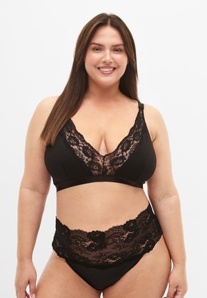 Devoted By Zizzi BRALETTE  - Reggiseno a triangolo - black upper font