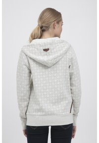 Oxmo VENDELA - Majica s kapuljačom i patentnim zatvaračem - light grey
