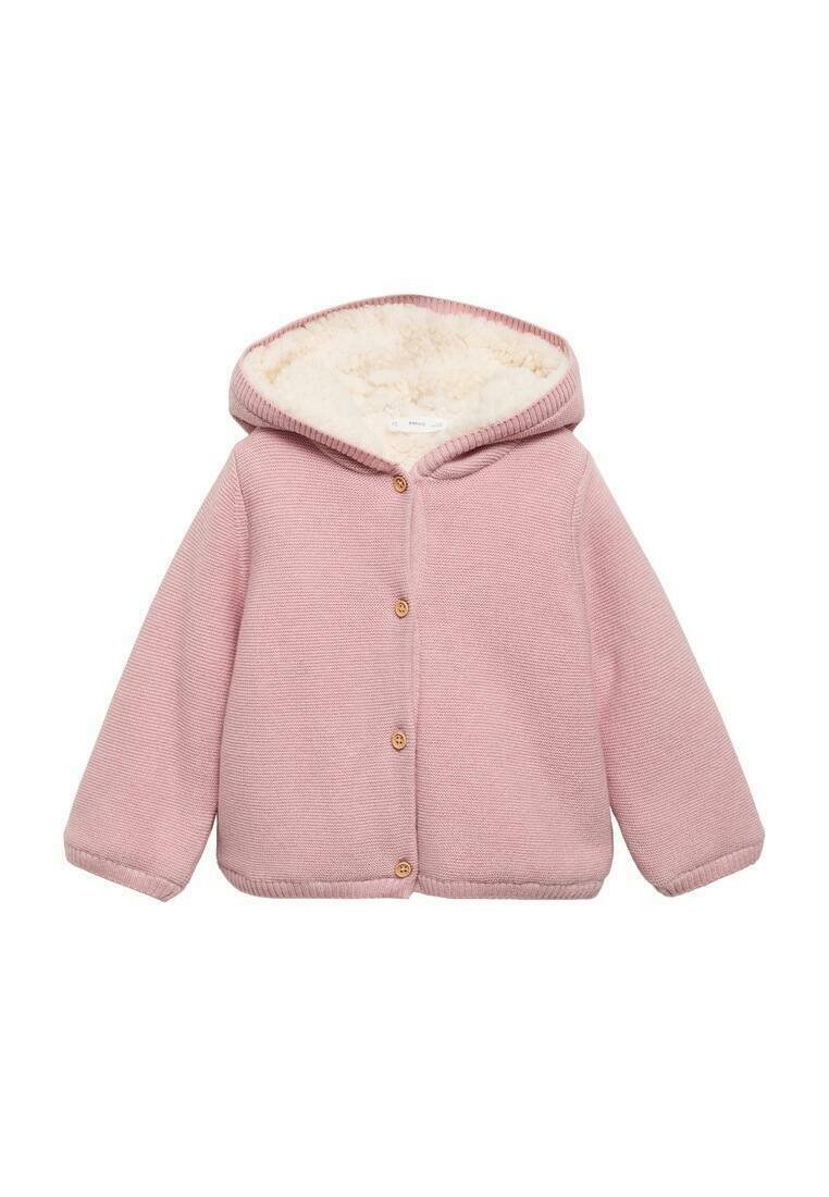 Mango Kids Vesta na kopčanje - pink