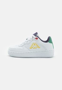 Kappa UNISEX - Sneakers - white/green dark/yellow