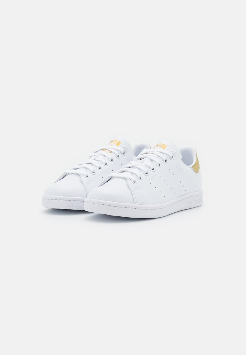 Knop spelen rustig aan adidas Originals STAN SMITH - Sneakers laag - footwear white/gold  metallic/wit - Zalando.nl