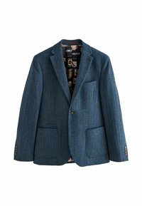 SLIM FIT HERRINGBONE - Kavaj - blue