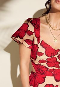 Myleene Klass FLORAL  CUT-OUT BACK  - REGULAR FIT - Maxikleid - red