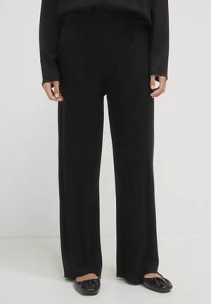 PALAZZO TINTA UNITA  - Stoffhose - nero