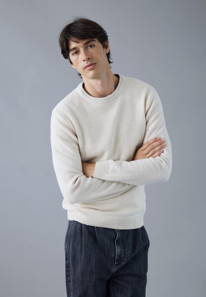 Casual Friday KARL CREW NECK BOUNTY  - Strikkegenser - light sand melange