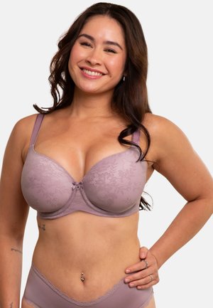 TRUE - T-Shirt BH - violet grey lace