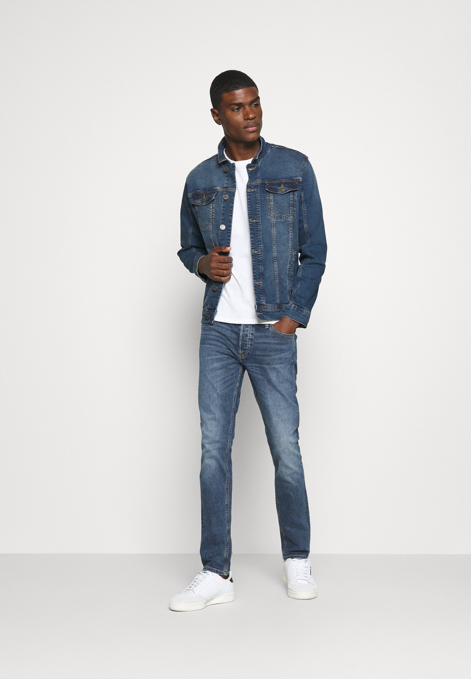 Jack \u0026 Jones JJIGLENN JJORIGINAL - Slim fit jeans - blue denim - Zalando.de