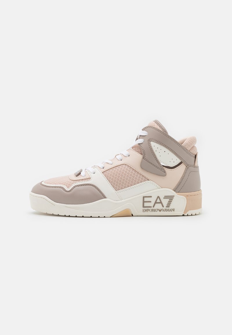 EA7 Emporio Armani - NEW BASKET MID SUMMER UNISEX - High-top trainers - whisper pink/atmosphere/white, Enlarge