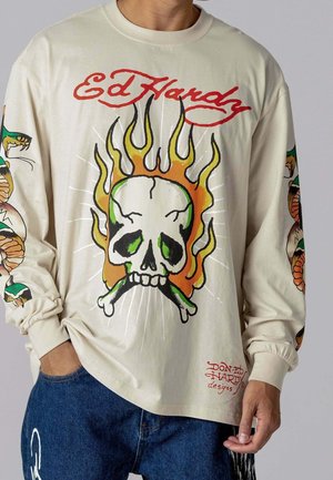 Langarmshirt - beige