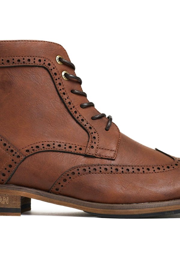 Cowboy/biker ankle boot - tan3