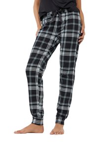 Terranova A QUADRI CON COULISSE - Pantaloni del pigiama - nero