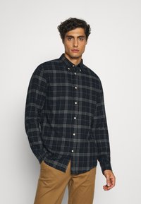 Selected Homme SLHSLIM NOOS - Camisa - dark blue/grey