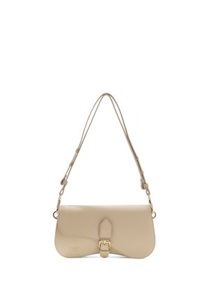 Guess CHARLOTTE SCHULTERTASCHE AUS ECHTEM LEDER - Bandolera - beige
