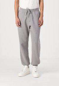 Hollister Co. Relaxed Fleece Logo Joggers - Trainingsbroek - grey