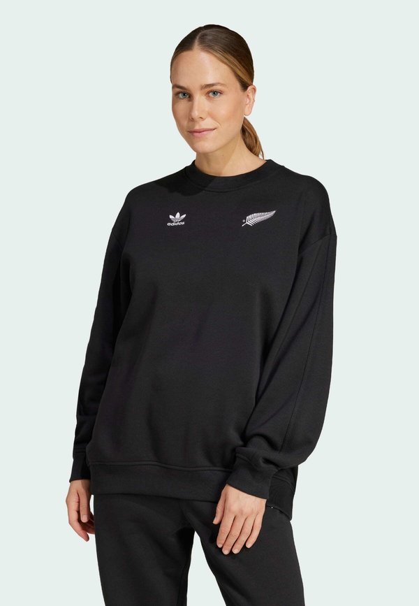 ALL BLACKS ESSENTIALS LONG SLEEVE CREW - Sweatshirt
