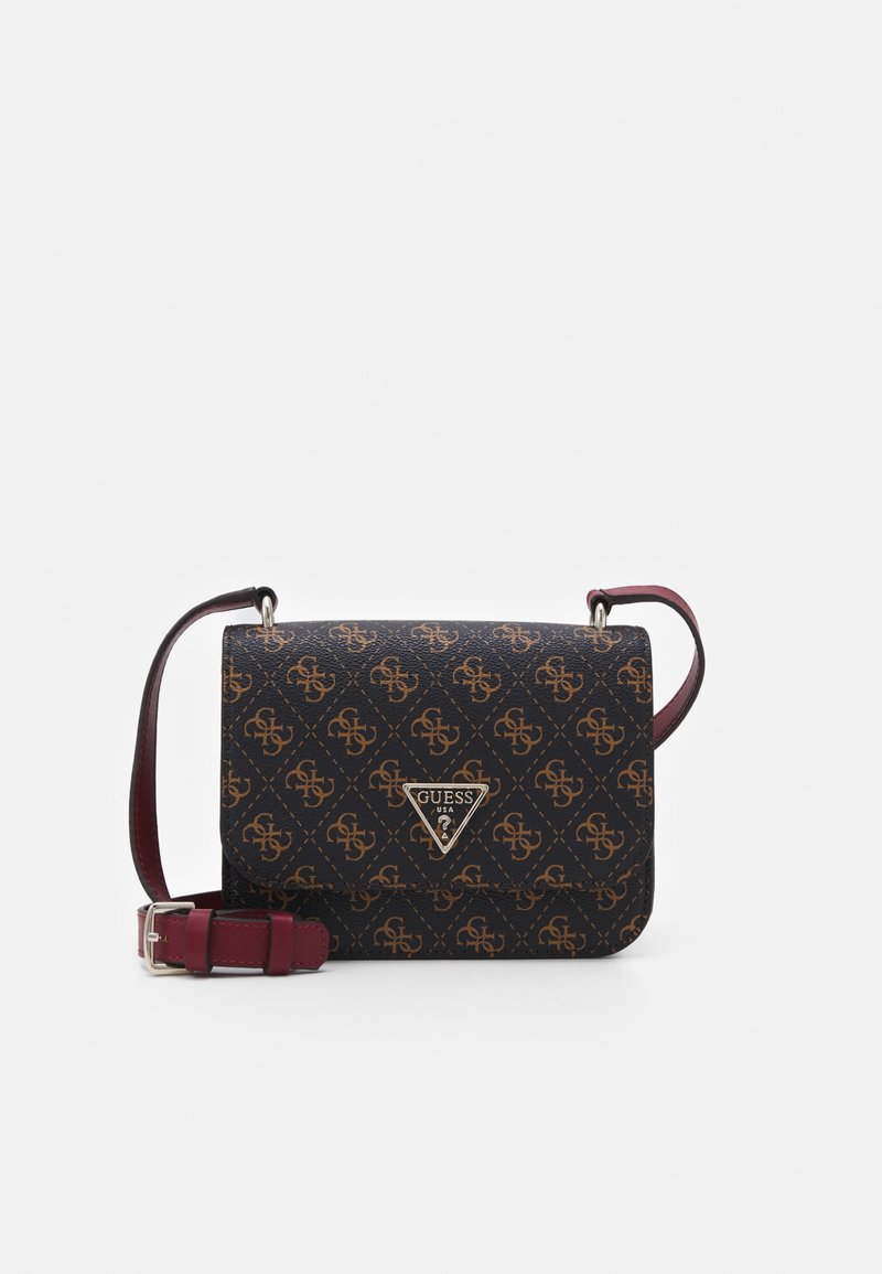 Guess NOELLE MINI CROSSBODY FLAP Across body bag brown Zalando.co.uk