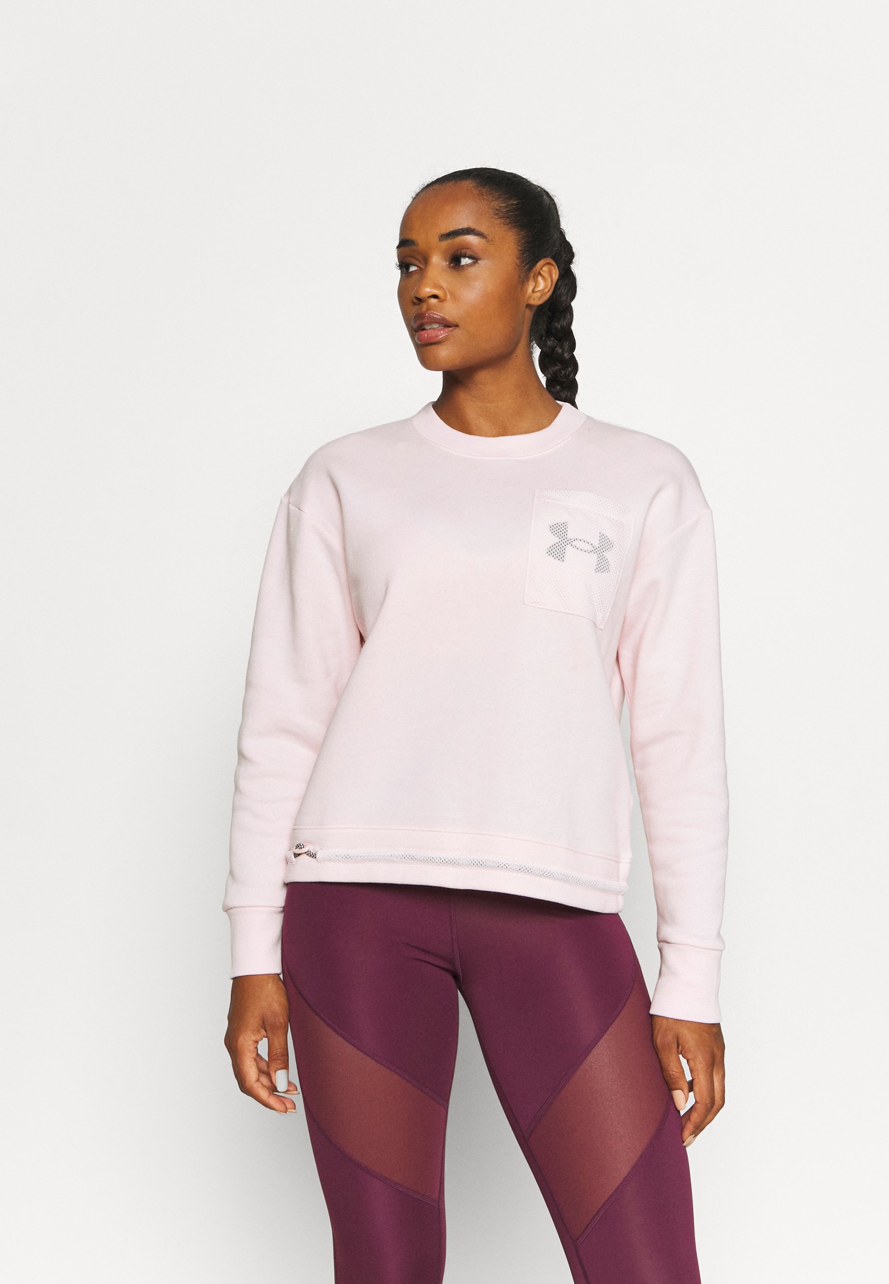 Under Armour RIVAL CREW - Sudadera - pink/rosa - Zalando.es