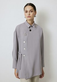 Button-down blouse - grey