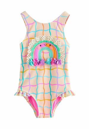 REGULAR FIT - FRILL LEG . - Badeanzug - rainbow check